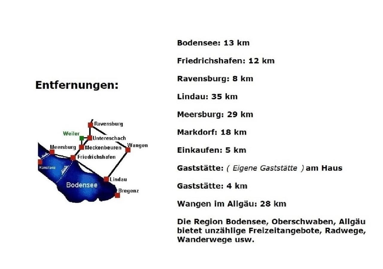 Gaestezimmer Wagner Meckenbeuren Exteriér fotografie